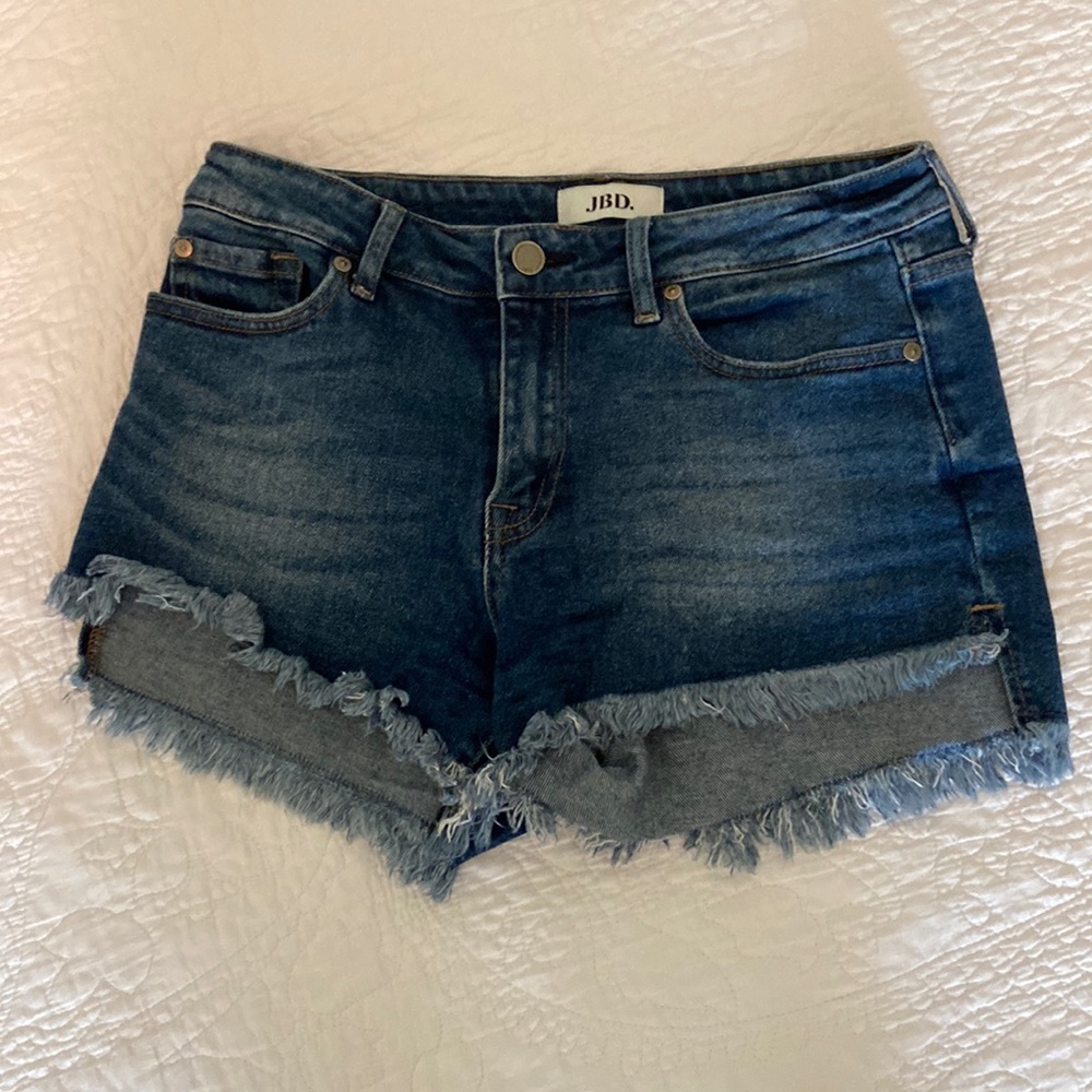 Dark blue jean shorts